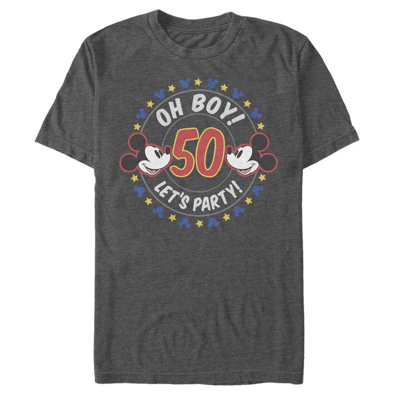 Men's Mickey & Friends Oh Boy Let’s Party T-Shirt