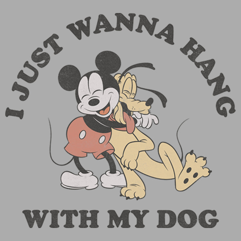 Boy's Mickey & Friends I Just Wanna Hang with my Dog Pluto T-Shirt