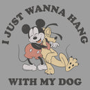 Boy's Mickey & Friends I Just Wanna Hang with my Dog Pluto Pull Over Hoodie