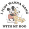 Girl's Mickey & Friends I Just Wanna Hang with my Dog Pluto T-Shirt