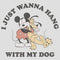 Women's Mickey & Friends I Just Wanna Hang with my Dog Pluto Racerback Tank Top