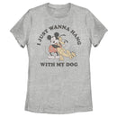 Women's Mickey & Friends I Just Wanna Hang with my Dog Pluto T-Shirt