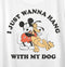 Women's Mickey & Friends I Just Wanna Hang with my Dog Pluto Scoop Neck