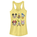 Junior's Mickey & Friends Group Portraits Racerback Tank Top