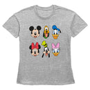 Women's Mickey & Friends Group Portraits T-Shirt