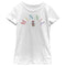 Girl's Mickey & Friends Minnie Mouse Rainbow Name T-Shirt