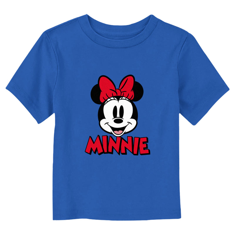 Toddler's Mickey & Friends Minnie Portrait Logo T-Shirt