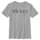 Boy's Mickey & Friends Mickey Mouse Minimalist Name T-Shirt