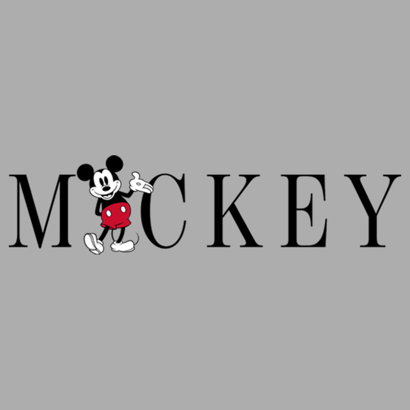 Boy's Mickey & Friends Mickey Mouse Minimalist Name T-Shirt