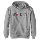 Boy's Mickey & Friends Mickey Mouse Minimalist Name Pull Over Hoodie