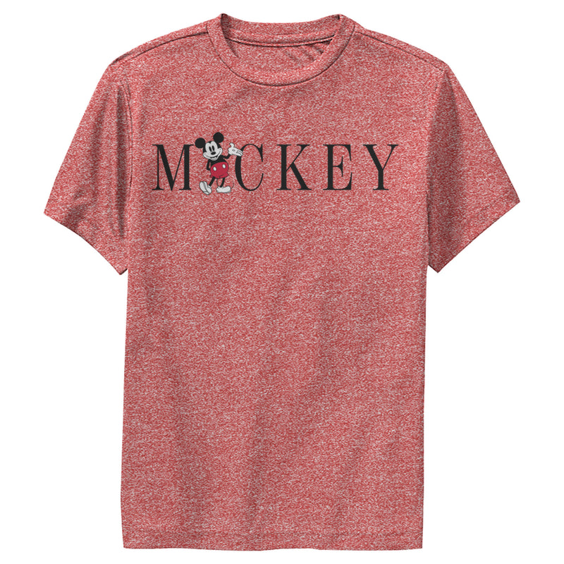 Boy's Mickey & Friends Mickey Mouse Minimalist Name Performance Tee