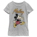 Girl's Mickey & Friends Mickey Mouse Retro Running T-Shirt