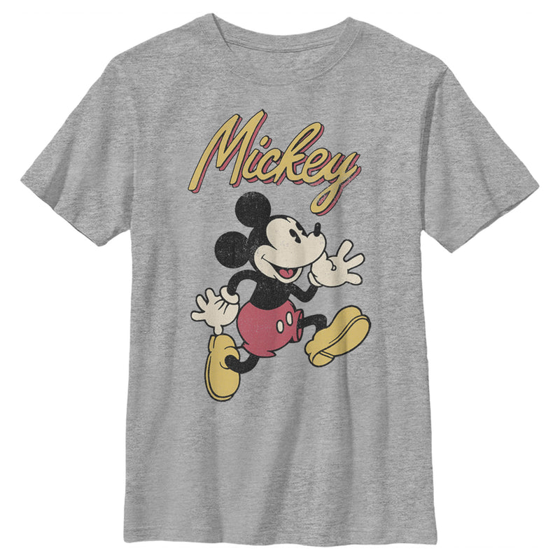 Boy's Mickey & Friends Mickey Mouse Retro Running T-Shirt