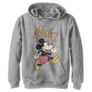 Boy's Mickey & Friends Mickey Mouse Retro Running Pull Over Hoodie