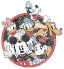 Men's Mickey & Friends Retro Group Shot T-Shirt