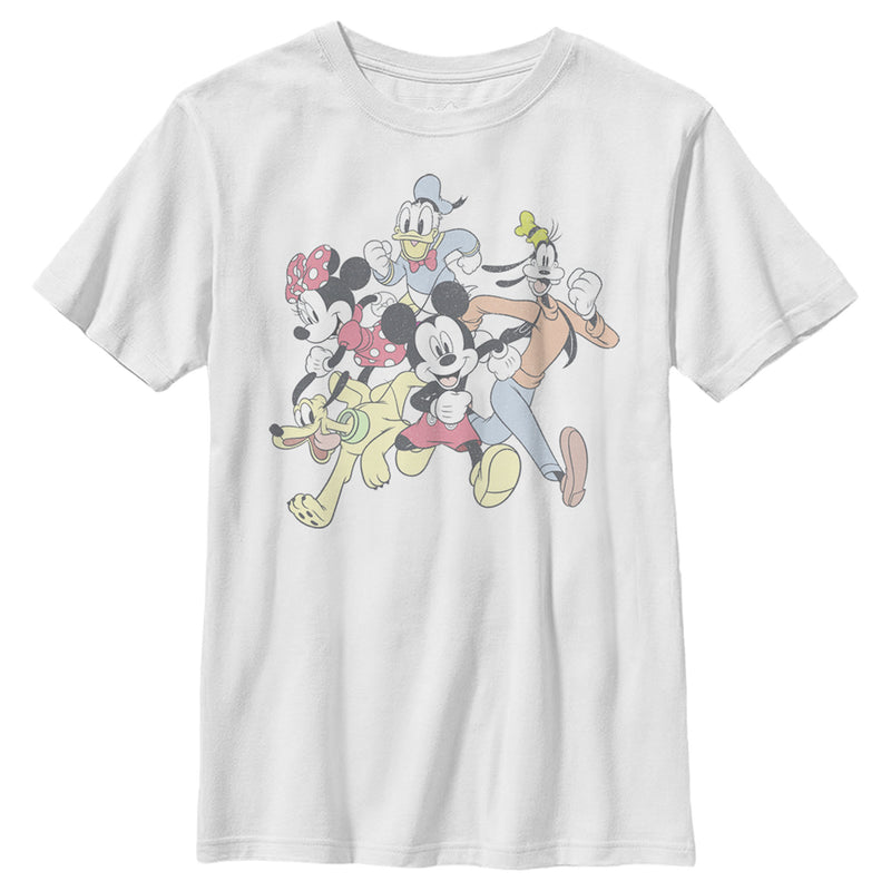 Boy's Mickey & Friends Running Group Shot T-Shirt