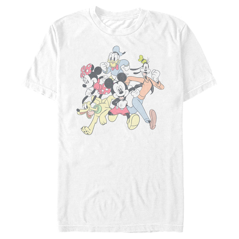 Men's Mickey & Friends Running Group Shot T-Shirt