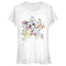 Junior's Mickey & Friends Running Group Shot T-Shirt