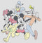 Women's Mickey & Friends Running Group Shot Racerback Tank Top