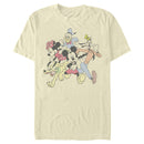 Men's Mickey & Friends Running Group Shot T-Shirt