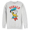 Men's Mickey & Friends Distressed Donald Duck Portrait Sweatshirt