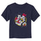 Toddler's Mickey & Friends Distressed Friend Group Circle T-Shirt