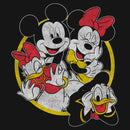 Women's Mickey & Friends Distressed Group Circle T-Shirt