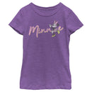 Girl's Mickey & Friends Cursive Minnie T-Shirt