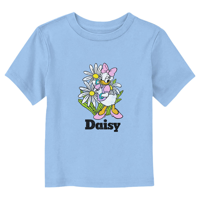 Toddler's Mickey & Friends Distressed Daisy and Flowers T-Shirt