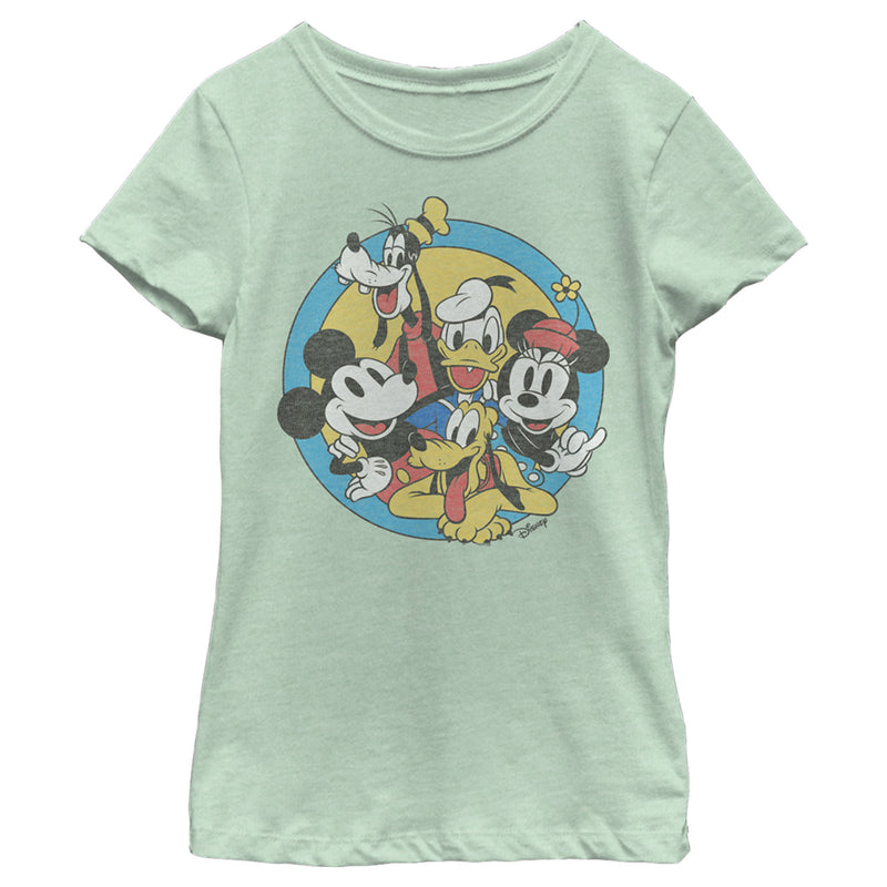 Girl's Mickey & Friends Retro Buddies T-Shirt