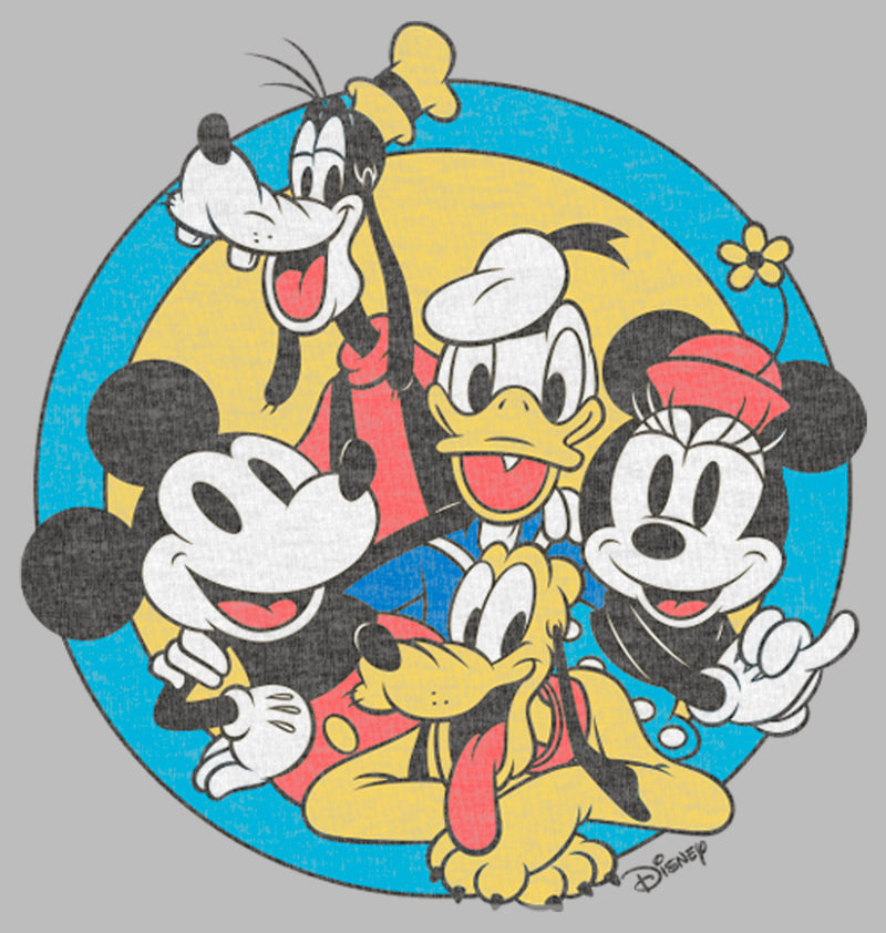 Girl's Mickey & Friends Retro Buddies T-Shirt