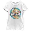 Girl's Mickey & Friends Retro Buddies T-Shirt