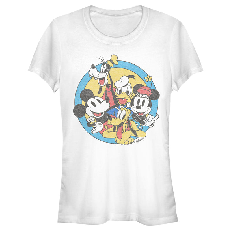 Junior's Mickey & Friends Retro Buddies T-Shirt