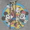 Junior's Mickey & Friends Retro Buddies Cowl Neck Sweatshirt