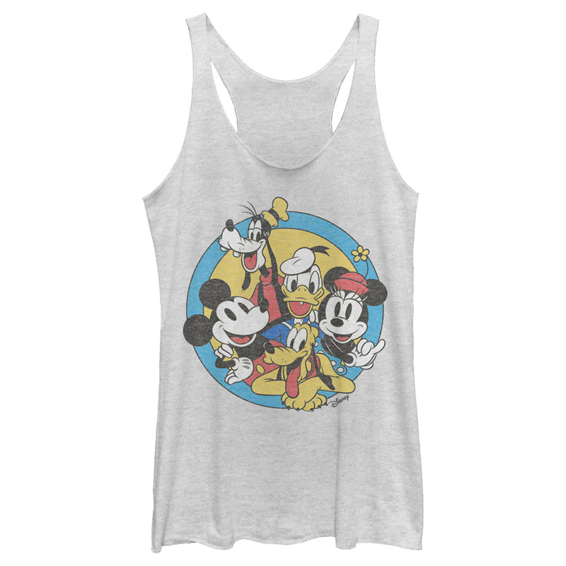 Women's Mickey & Friends Retro Buddies Racerback Tank Top