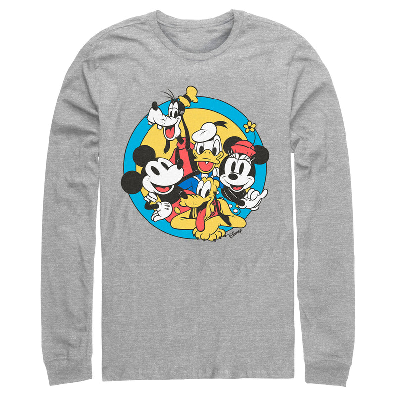 Men's Mickey & Friends Retro Buddies Long Sleeve Shirt