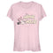 Junior's Mickey & Friends Minnie Mouse Distressed Logo T-Shirt