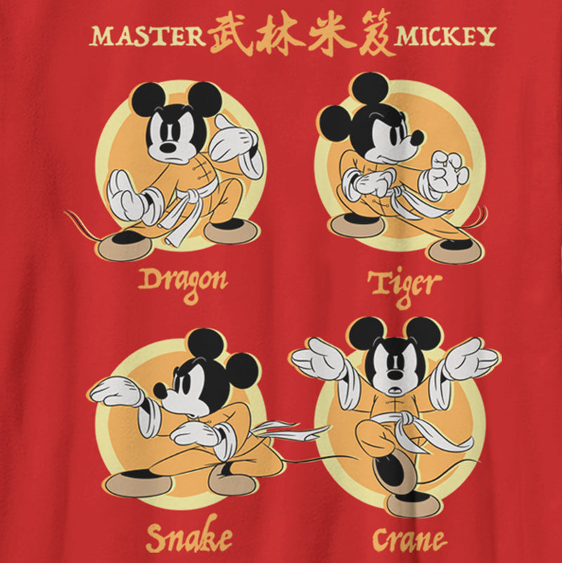 Boy's Mickey & Friends Master Kung-Fu Poses T-Shirt