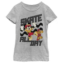 Girl's Mickey & Friends Mickey Mouse Skate All Day T-Shirt