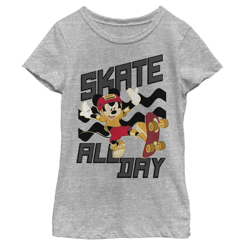 Girl's Mickey & Friends Mickey Mouse Skate All Day T-Shirt