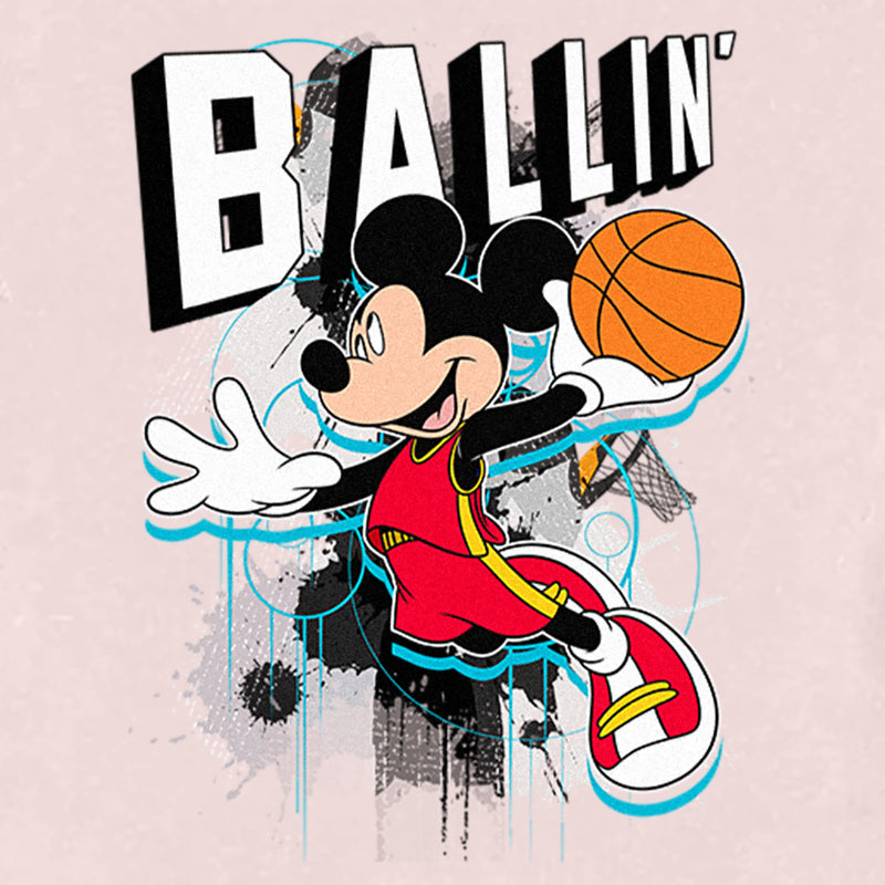 Toddler's Mickey & Friends Basketball Player Ballin' T-Shirt
