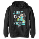 Boy's Mickey & Friends Mickey Mouse Soccer Just Kickin' It Pull Over Hoodie