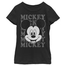 Girl's Mickey & Friends Mickey Mouse Repeating Name T-Shirt