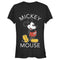 Junior's Mickey & Friends Retro Mickey Mouse Pose T-Shirt