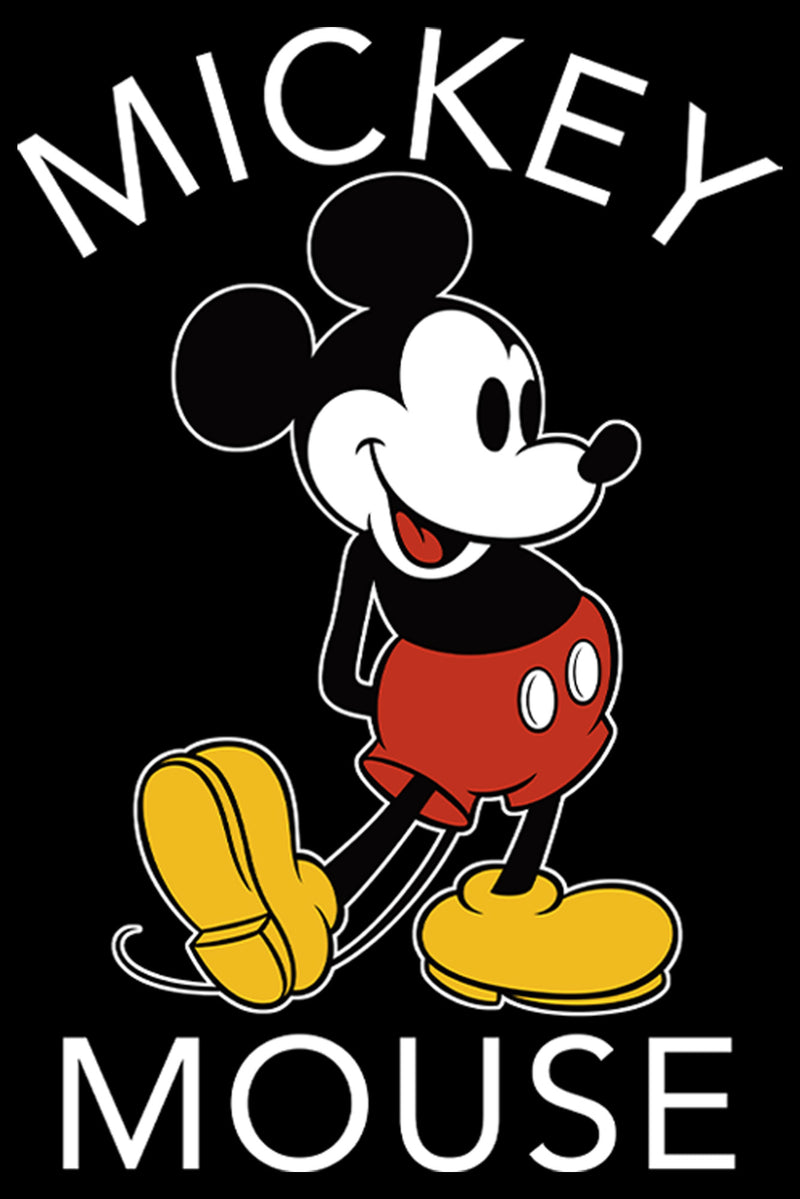 Junior's Mickey & Friends Retro Mickey Mouse Pose T-Shirt