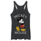 Women's Mickey & Friends Retro Mickey Mouse Pose Racerback Tank Top