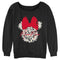 Junior's Mickey & Friends Flower Minnie Sweatshirt