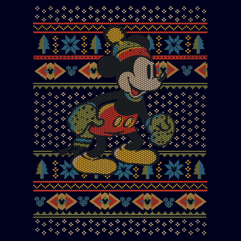 Men's Mickey & Friends Vintage Winter Sweater T-Shirt