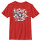 Boy's Mickey & Friends Christmas Retro Group T-Shirt