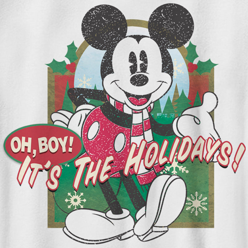 Boy's Mickey & Friends Christmas Oh Boy It's the Holidays T-Shirt